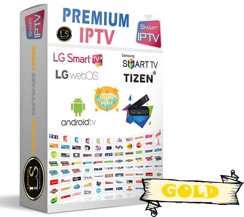 Premium IPTV Subscription_Stable & Reliable Service_Lifetime Software Store_Shiny Deals Store_Gold Pack