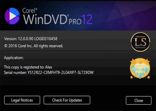 Corel WinDVD 12 Fully Activated Launching Application